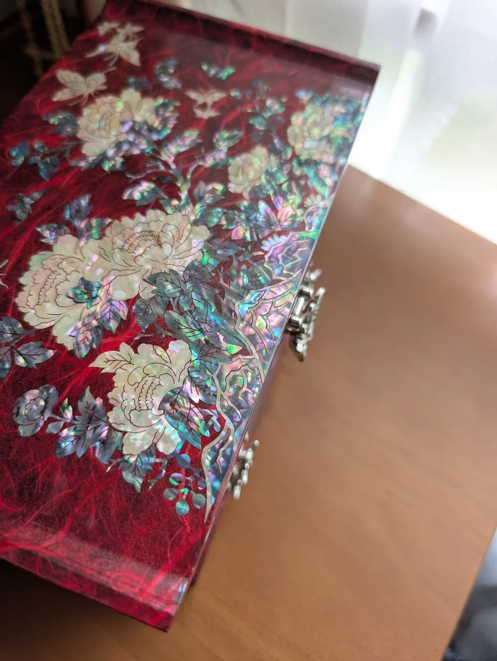 Korean Mother of Pearl Jewelry Box Organizer